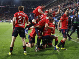 Osasuna tumba al Real Madrid en el minuto 90 y deja el liderato a merced del Barcelona