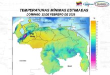 Inameh reporta posibles lloviznas y nubosidad en gran parte del país este #22Feb