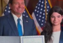 Joven venezolana ganó prestigiosa beca universitaria y fue recibida por Ron DeSantis