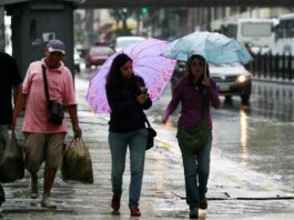 Inameh prevé lluvias de intensidad variada en varios estados de Venezuela para este #31Mar